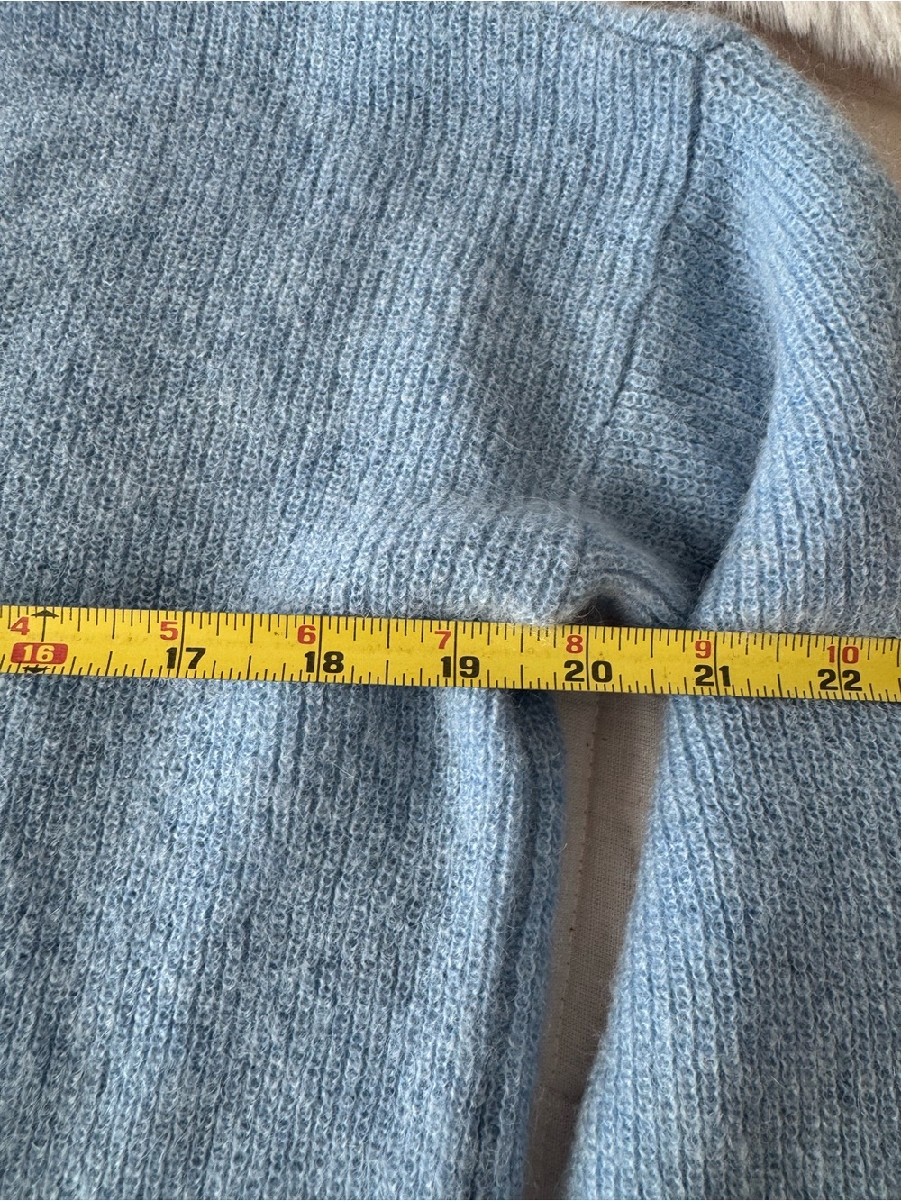 Sezane NWT Sky Blue Barry Mohair Cardigan - Picture 8 of 8